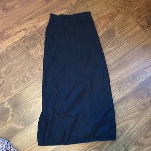 Free people black ribbed skirt